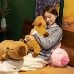 Long Snuggly Capybara Plushies -Kawaii Store kawaiies plushies plush softtoy long snuggly capybara plushies soft toy 992978