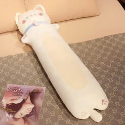 Long Snuggly Cat Plushies Collection -Kawaii Store kawaiies plushies plush softtoy long snuggly cat plushies collection new soft toy white 70cm 529412