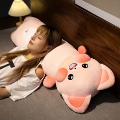 Long Snuggly Cat And Raccoon Plushies -Kawaii Store kawaiies plushies plush softtoy long snuggly cat raccoon plushies new soft toy 152057