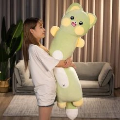 Long Snuggly Cat And Raccoon Plushies -Kawaii Store kawaiies plushies plush softtoy long snuggly cat raccoon plushies new soft toy 773765