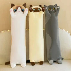 Long Snuggly Cat Siamese British Shorthair Snowshoe Plushies Collection -Kawaii Store kawaiies plushies plush softtoy long snuggly cat siamese british shorthair snowshoe plushies collection soft toy 311508