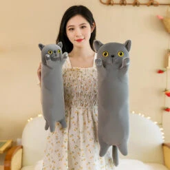 Long Snuggly Cat Siamese British Shorthair Snowshoe Plushies Collection -Kawaii Store kawaiies plushies plush softtoy long snuggly cat siamese british shorthair snowshoe plushies collection soft toy 325540