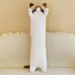 Long Snuggly Cat Siamese British Shorthair Snowshoe Plushies Collection -Kawaii Store kawaiies plushies plush softtoy long snuggly cat siamese british shorthair snowshoe plushies collection soft toy snowshoe 20in 50cm 384349