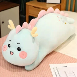Long Snuggly Dragon Plushies -Kawaii Store kawaiies plushies plush softtoy long snuggly dragon plushies soft toy blue 23in 60cm 444038