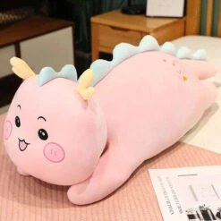 Long Snuggly Dragon Plushies -Kawaii Store kawaiies plushies plush softtoy long snuggly dragon plushies soft toy pink 23in 60cm 413574