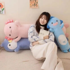 Long Snuggly Fish Axolotl Penguin Plushie Collection 2024 -Kawaii Store kawaiies plushies plush softtoy long snuggly fish axolotl penguin plushie collection 2024 soft toy 725649