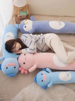 Long Snuggly Fish Axolotl Penguin Plushie Collection 2024 -Kawaii Store kawaiies plushies plush softtoy long snuggly fish axolotl penguin plushie collection 2024 soft toy 756736