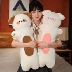 Long Snuggly Fluffy Dog Plushies -Kawaii Store kawaiies plushies plush softtoy long snuggly fluffy dog plushies soft toy 278239
