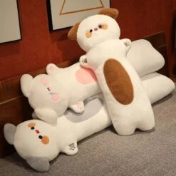 Long Snuggly Fluffy Dog Plushies -Kawaii Store kawaiies plushies plush softtoy long snuggly fluffy dog plushies soft toy 335223