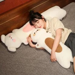 Long Snuggly Fluffy Dog Plushies -Kawaii Store kawaiies plushies plush softtoy long snuggly fluffy dog plushies soft toy 359923
