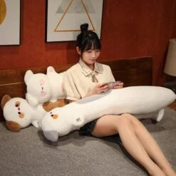 Long Snuggly Fluffy Dog Plushies -Kawaii Store kawaiies plushies plush softtoy long snuggly fluffy dog plushies soft toy 971773
