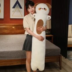 Long Snuggly Fluffy Dog Plushies -Kawaii Store kawaiies plushies plush softtoy long snuggly fluffy dog plushies soft toy brown 49in 125cm 732774