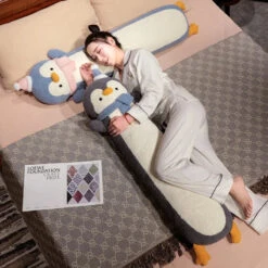 Long Snuggly Fluffy Penguin Plushies -Kawaii Store kawaiies plushies plush softtoy long snuggly fluffy penguin plushies soft toy 314947