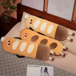 Long Snuggly Funny Baguette Bread Plushies -Kawaii Store kawaiies plushies plush softtoy long snuggly funny baguette bread plushies soft toy 262181