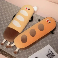 Long Snuggly Funny Baguette Bread Plushies -Kawaii Store kawaiies plushies plush softtoy long snuggly funny baguette bread plushies soft toy 473859