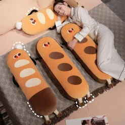 Long Snuggly Funny Baguette Bread Plushies -Kawaii Store kawaiies plushies plush softtoy long snuggly funny baguette bread plushies soft toy 548582