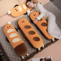 Long Snuggly Funny Baguette Bread Plushies -Kawaii Store kawaiies plushies plush softtoy long snuggly funny baguette bread plushies soft toy 927968