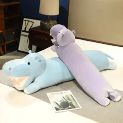 Long Snuggly Hippo Plushies -Kawaii Store kawaiies plushies plush softtoy long snuggly hippo plushies soft toy 199865