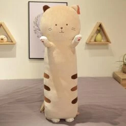 Long Snuggly Kitty Buddies -Kawaii Store kawaiies plushies plush softtoy long snuggly kitty buddies soft toy 39in 100cm brown 865735