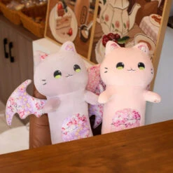 Long Snuggly Luna & Solis Sakura Cat Plushies -Kawaii Store kawaiies plushies plush softtoy long snuggly luna solis sakura cat plushies soft toy 171819