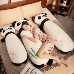 Long Snuggly Panda Plushies -Kawaii Store kawaiies plushies plush softtoy long snuggly panda plushies soft toy 154406