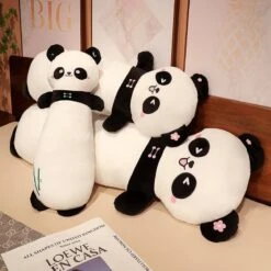 Long Snuggly Panda Plushies -Kawaii Store kawaiies plushies plush softtoy long snuggly panda plushies soft toy 261984