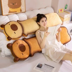 Long Snuggly Toasted Cat Plushies -Kawaii Store kawaiies plushies plush softtoy long snuggly toasted cat plushies soft toy 163274