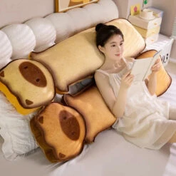 Long Snuggly Toasted Cat Plushies -Kawaii Store kawaiies plushies plush softtoy long snuggly toasted cat plushies soft toy 537187