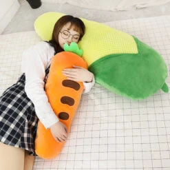 Long Snuggly Vegetables Fruits Plushie Collection -Kawaii Store kawaiies plushies plush softtoy long snuggly vegetables fruits plushie collection soft toy 306276