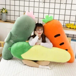 Long Snuggly Vegetables Fruits Plushie Collection -Kawaii Store kawaiies plushies plush softtoy long snuggly vegetables fruits plushie collection soft toy 773489