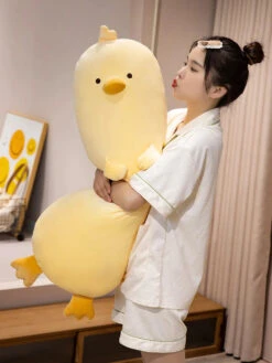 Long Snuggly Yellow Duck Plushie -Kawaii Store kawaiies plushies plush softtoy long snuggly yellow duck plushie soft toy 252732
