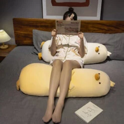 Long Snuggly Yellow Duck Plushie -Kawaii Store kawaiies plushies plush softtoy long snuggly yellow duck plushie soft toy 716542