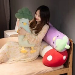 Long Vegetable Duck Family Plush Collection -Kawaii Store kawaiies plushies plush softtoy long vegetable duck family plush collection new soft toy 414514