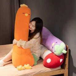 Long Vegetable Duck Family Plush Collection -Kawaii Store kawaiies plushies plush softtoy long vegetable duck family plush collection new soft toy 446184