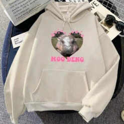Apparel Love Hearts Moo Deng Hippo Unisex Hoodie -Kawaii Store kawaiies plushies plush softtoy love hearts moo deng hippo unisex hoodie apparel cream xs 440116