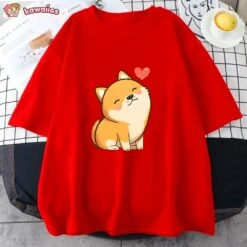 Apparel Love Shiba Inu Unisex Tee -Kawaii Store kawaiies plushies plush softtoy love shiba inu unisex tee apparel 170931