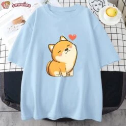 Apparel Love Shiba Inu Unisex Tee -Kawaii Store kawaiies plushies plush softtoy love shiba inu unisex tee apparel 835120