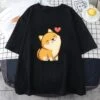 Apparel Love Shiba Inu Unisex Tee -Kawaii Store kawaiies plushies plush softtoy love shiba inu unisex tee apparel black xs 375946