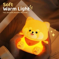 Lovely Red Panda LED Night Light -Kawaii Store kawaiies plushies plush softtoy lovely red panda led night light home decor 590050