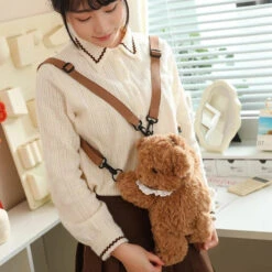 Apparel Lovely Teddy Animals Plush Bag -Kawaii Store kawaiies plushies plush softtoy lovely teddy animals plush bag bags 285042