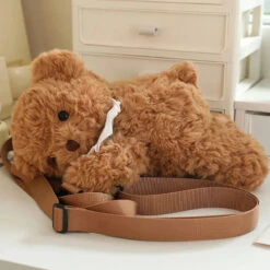 Apparel Lovely Teddy Animals Plush Bag -Kawaii Store kawaiies plushies plush softtoy lovely teddy animals plush bag bags 483904