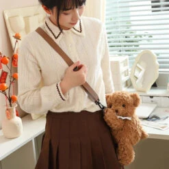 Apparel Lovely Teddy Animals Plush Bag -Kawaii Store kawaiies plushies plush softtoy lovely teddy animals plush bag bags 676460