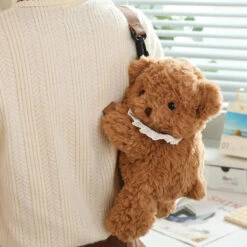 Apparel Lovely Teddy Animals Plush Bag -Kawaii Store kawaiies plushies plush softtoy lovely teddy animals plush bag bags 847197