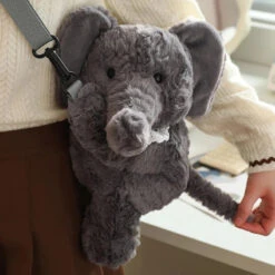 Apparel Lovely Teddy Animals Plush Bag -Kawaii Store kawaiies plushies plush softtoy lovely teddy animals plush bag bags elephant 950207