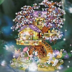Fantasy Magical Tree House Nano Building Set 11 Fantasy Magical Tree House Nano Building Set -Kawaii Store kawaiies plushies plush softtoy loz 1065 architecture build it 345051