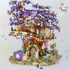 Fantasy Magical Tree House Nano Building Set 12 Fantasy Magical Tree House Nano Building Set -Kawaii Store kawaiies plushies plush softtoy loz 1065 architecture build it 572550