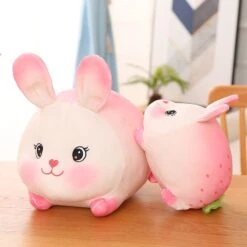 Lucky Strawberry Bunny Plushies -Kawaii Store kawaiies plushies plush softtoy lucky strawberry bunny plushies new soft toy 230593