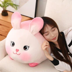 Lucky Strawberry Bunny Plushies -Kawaii Store kawaiies plushies plush softtoy lucky strawberry bunny plushies new soft toy 406112