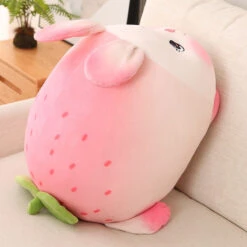 Lucky Strawberry Bunny Plushies -Kawaii Store kawaiies plushies plush softtoy lucky strawberry bunny plushies new soft toy 786827
