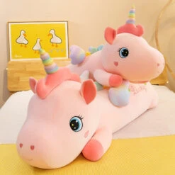 Lucky The Long Pink Unicorn Plushie -Kawaii Store kawaiies plushies plush softtoy lucky the long pink unicorn plushie new soft toy 553727